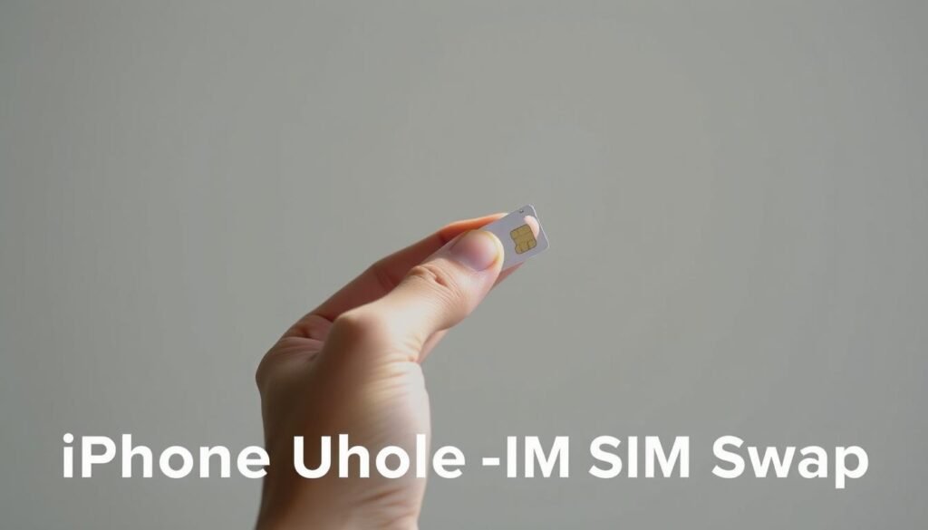 A close-up view of a person's hand holding a SIM card against a neutral background. The SIM card is in the foreground, lit with soft, natural lighting from the side, casting subtle shadows. The hand is positioned in the middle ground, with the fingers gently gripping the SIM card. The background is a simple, uncluttered solid color, allowing the SIM card and hand to be the focal point. The overall scene conveys a sense of focus and attention to detail, suitable for illustrating the process of checking an iPhone's unlock status through a SIM card swap. A close-up view of a person's hand holding a SIM card against a neutral background. The SIM card is in the foreground, lit with soft, natural lighting from the side, casting subtle shadows. The hand is positioned in the middle ground, with the fingers gently gripping the SIM card. The background is a simple, uncluttered solid color, allowing the SIM card and hand to be the focal point. The overall scene conveys a sense of focus and attention to detail, suitable for illustrating the process of checking an iPhone's unlock status through a SIM card swap.