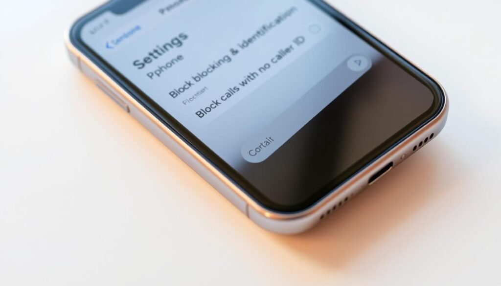 how to block no caller id on iphone