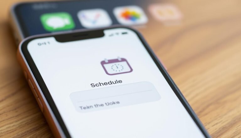 how to schedule a text message on iphone
